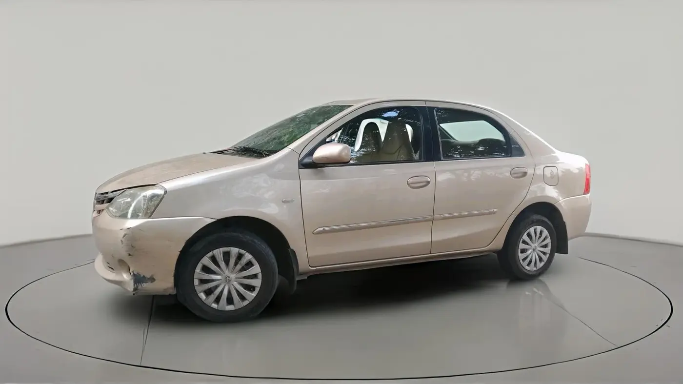 2011 Toyota Etios G, Petrol, Manual, 80,216 km, exterior