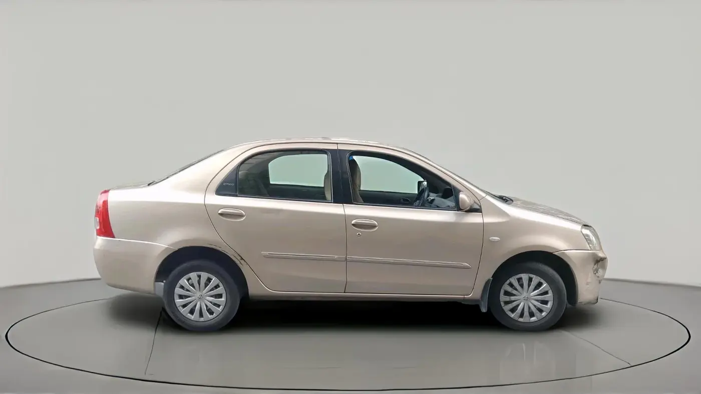 2011 Toyota Etios G, Petrol, Manual, 80,216 km, exterior