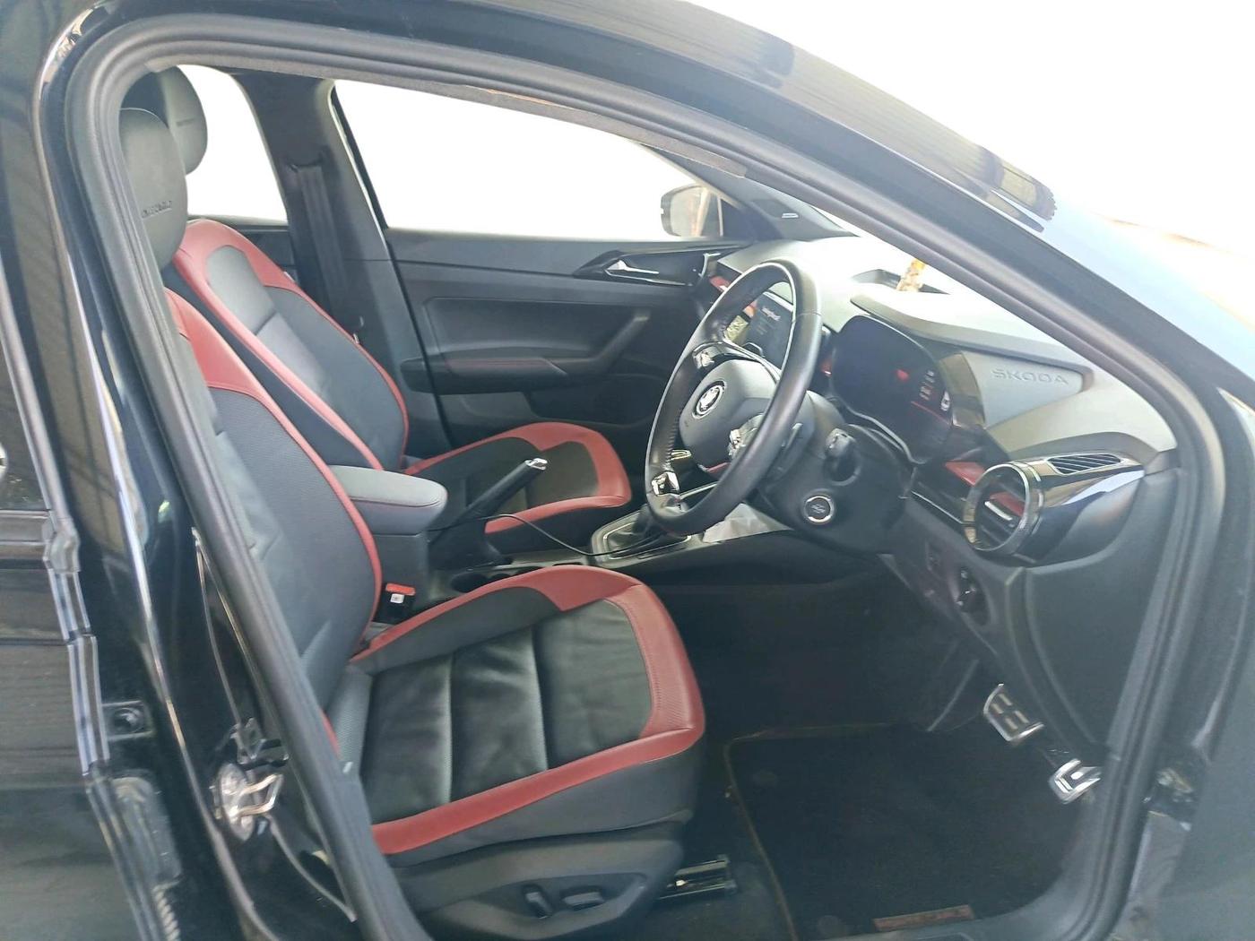 2025 Skoda SLAVIA Monte Carlo 1.5L TSI DSG, Petrol, Automatic, 16,000 km, interior