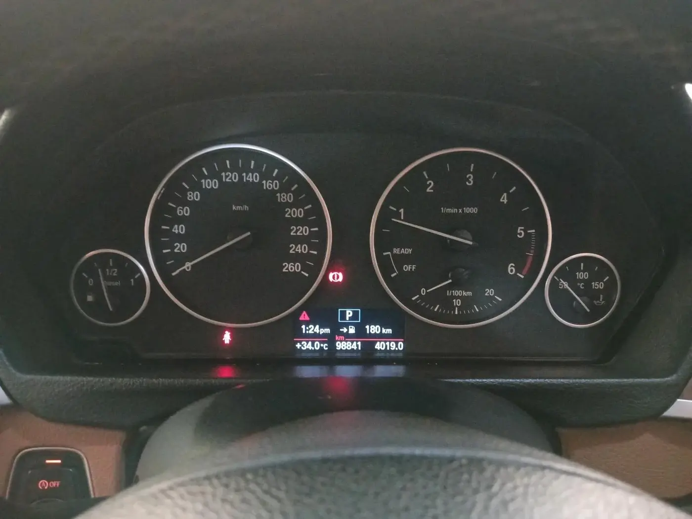 2012 BMW 3 Series 320d, Diesel, Automatic, 98,841 km, interior