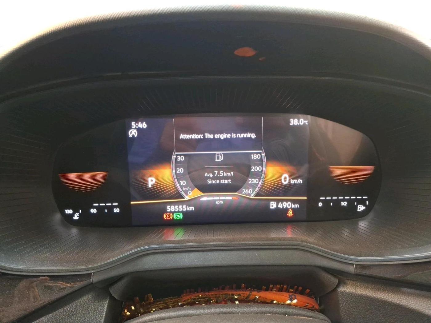 2023 Skoda KUSHAQ STYLE 1.0L TSI AT (6 AIRBAGS), Petrol, Automatic, 58,555 km, interior