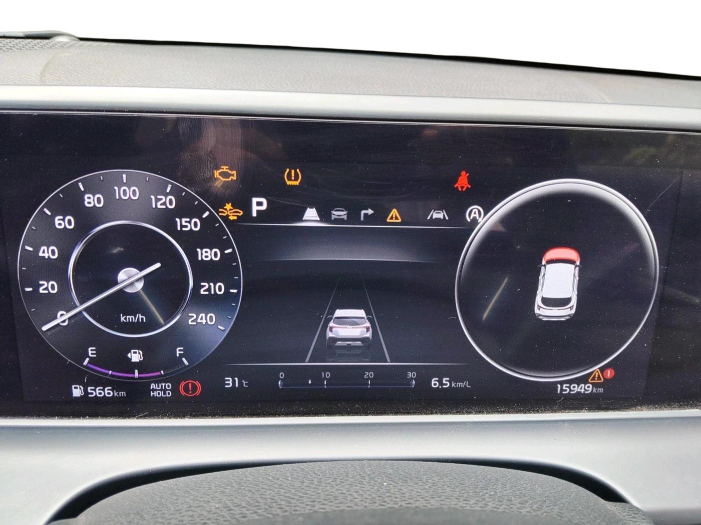 2023 KIA SELTOS 1.5 GTX+ TURBO GDI PETROL DCT, Petrol, Automatic, 15,949 km, interior