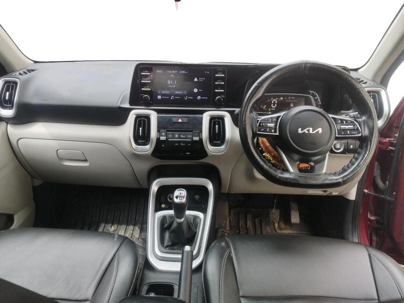 2022 KIA SONET HTX 1.0 IMT, Petrol, Manual, 41,948 km, interior