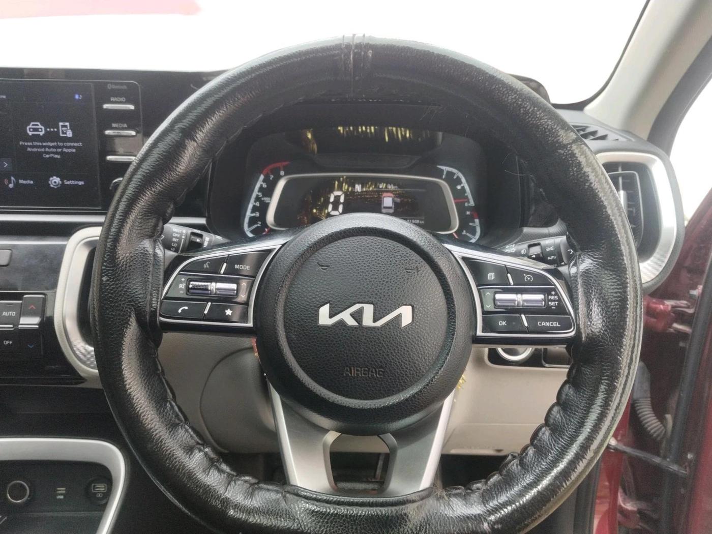 2022 KIA SONET HTX 1.0 IMT, Petrol, Manual, 41,948 km, interior