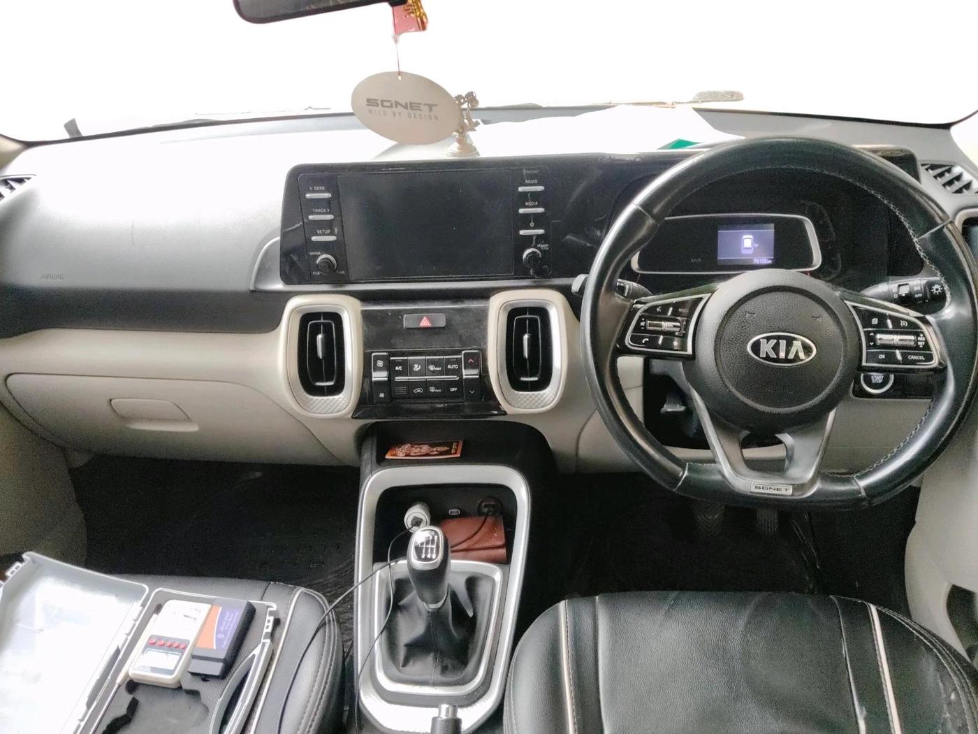 2020 KIA SONET HTX 1.0 IMT, Petrol, Manual, 76,102 km, interior