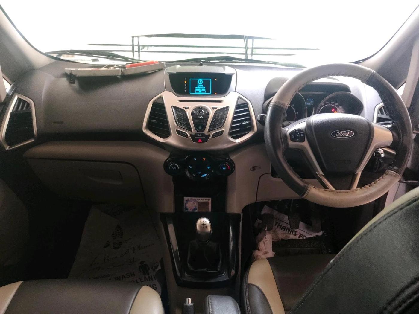 2014 Ford Ecosport TITANIUM 1.5L DIESEL, Diesel, Manual, 2,59,743 km, interior