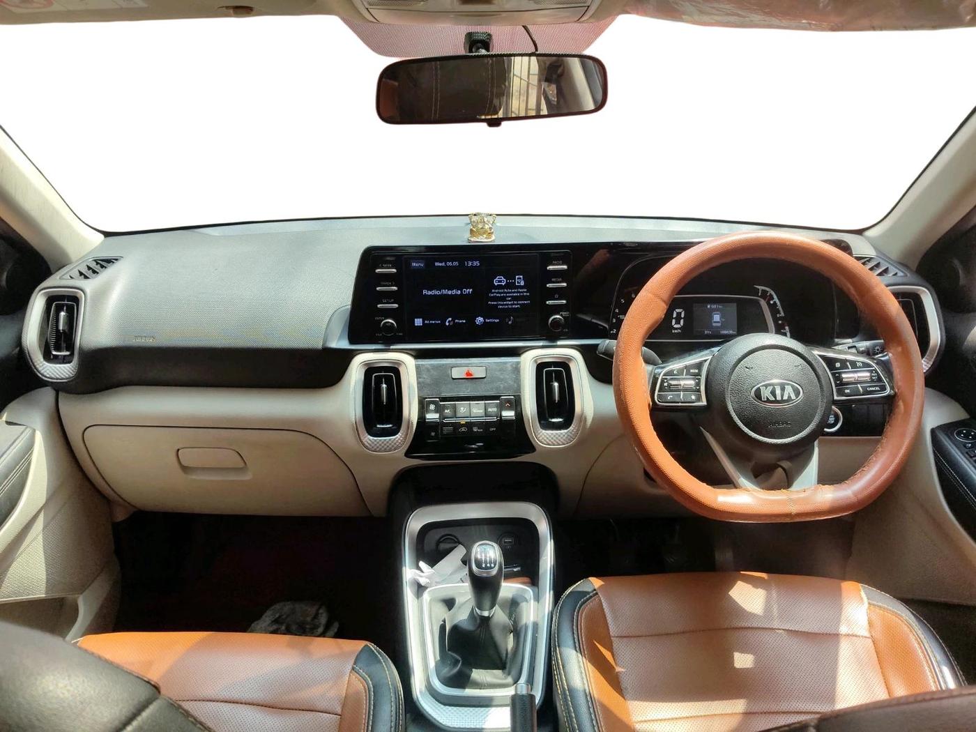 2021 KIA SONET HTX 1.5, Diesel, Manual, 1,48,408 km, interior