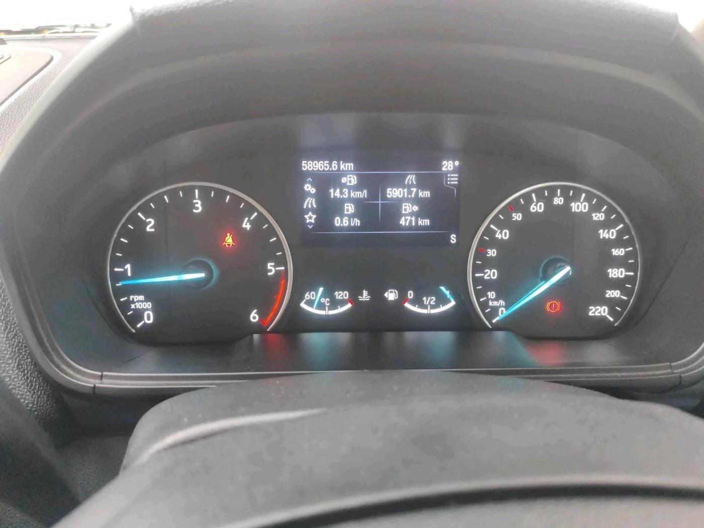 2019 Ford Ecosport TITANIUM 1.5L SPORTS(SUNROOF) DIESEL, Diesel, Manual, 58,965 km, interior