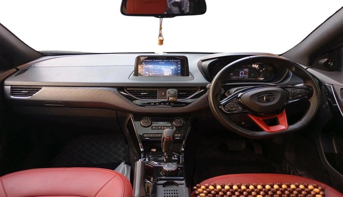 2023 Tata NEXON XZA PLUS LUX SUNROOF RED DARK PETROL, Petrol, Automatic, 17,141 km, interior