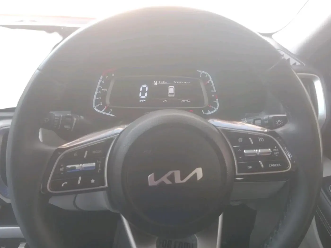 2023 KIA SONET HTX 1.0 TURBO PETROL IMT, Petrol, Manual, 31,800 km, interior