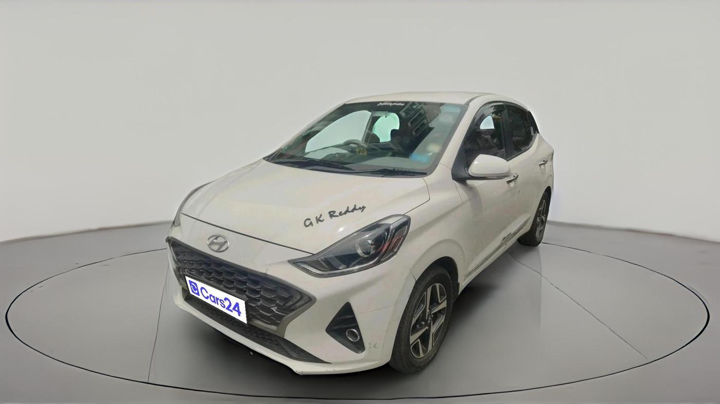 2020 Hyundai AURA SX PLUS 1.2 AMT, Petrol, Automatic, 67,100 km, exterior