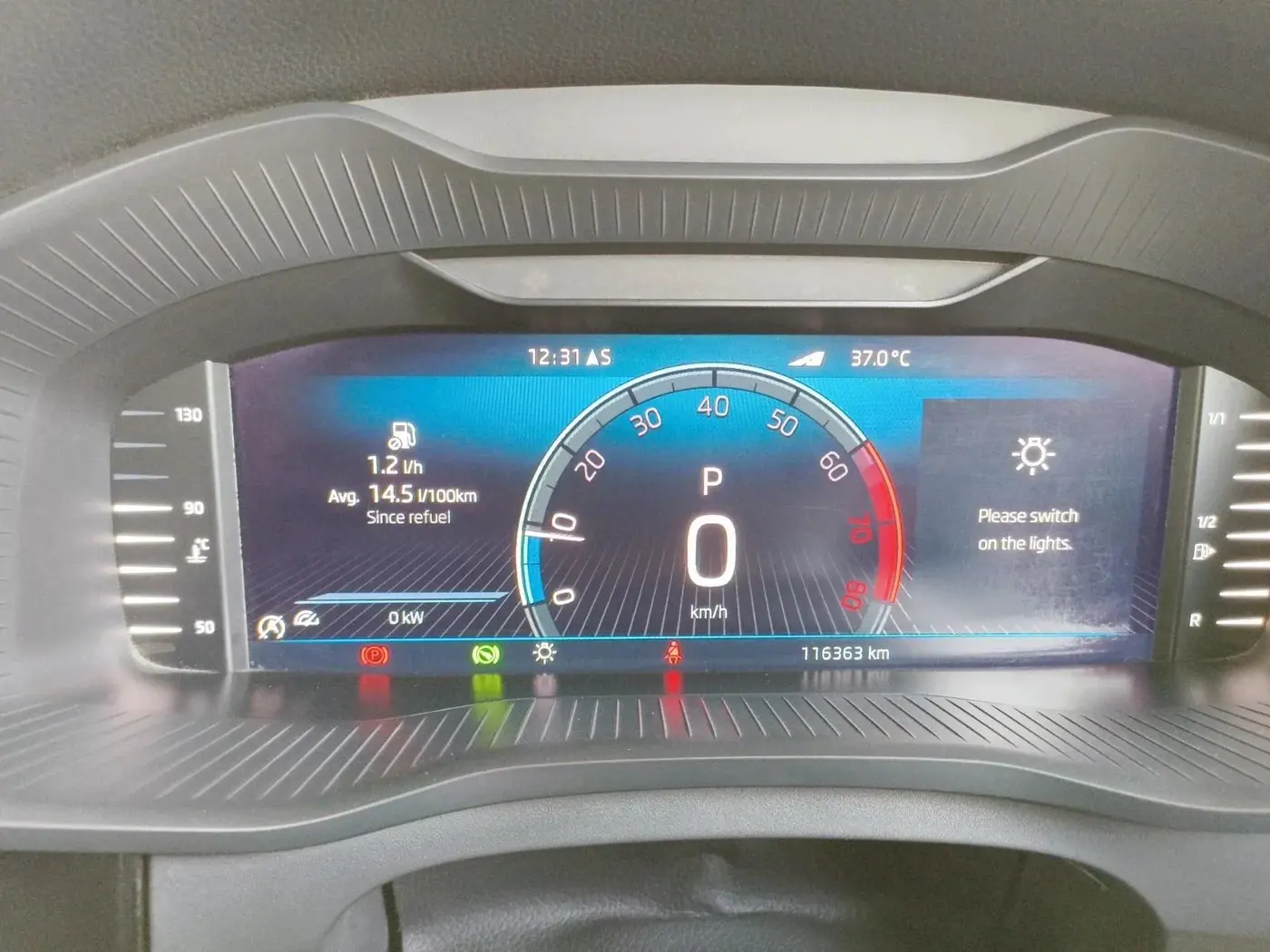 2023 Skoda Kodiaq L&K, Petrol, Automatic, 1,16,363 km, interior