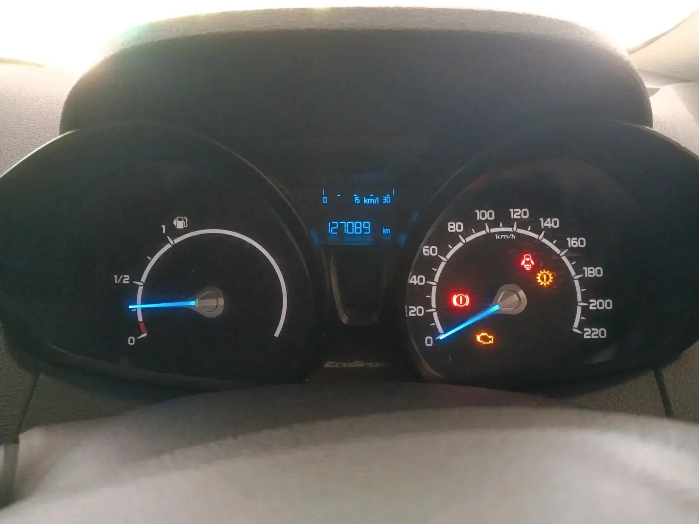2013 Ford Ecosport AMBIENTE 1.5L DIESEL, Diesel, Manual, 1,27,089 km, interior