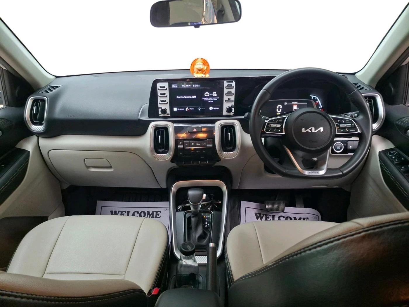 2022 KIA SONET HTX 1.5 AT, Diesel, Automatic, 26,358 km, interior