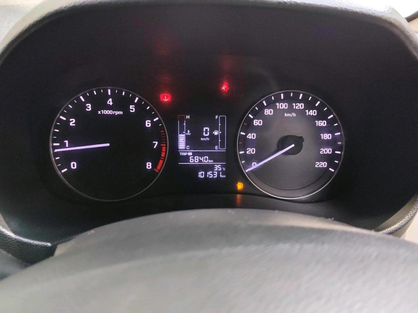 2017 Hyundai Creta SX PLUS 1.6 PETROL, Petrol, Manual, 1,01,531 km, interior