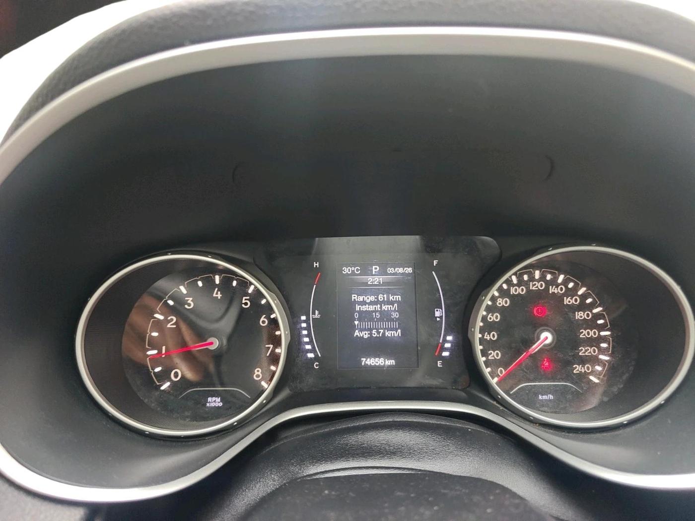2018 Jeep Compass LIMITED PLUS PETROL AT, Petrol, Automatic, 74,656 km, interior