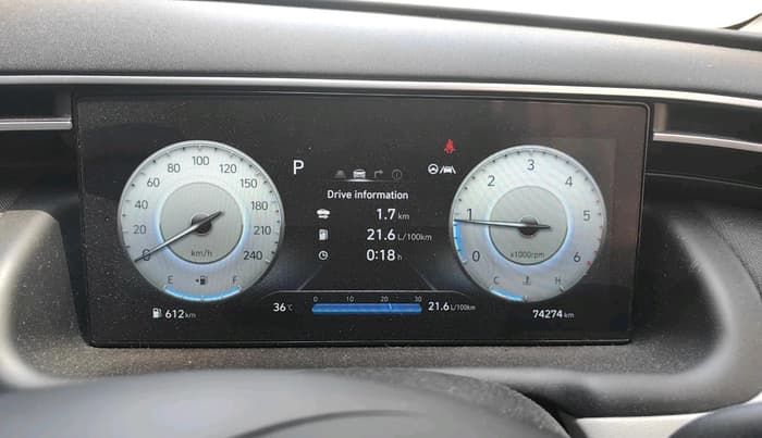 2023 Hyundai Tucson SIGNATURE 2.0 AT DIESEL DUAL TONE, Diesel, Automatic, 74,272 km, interior