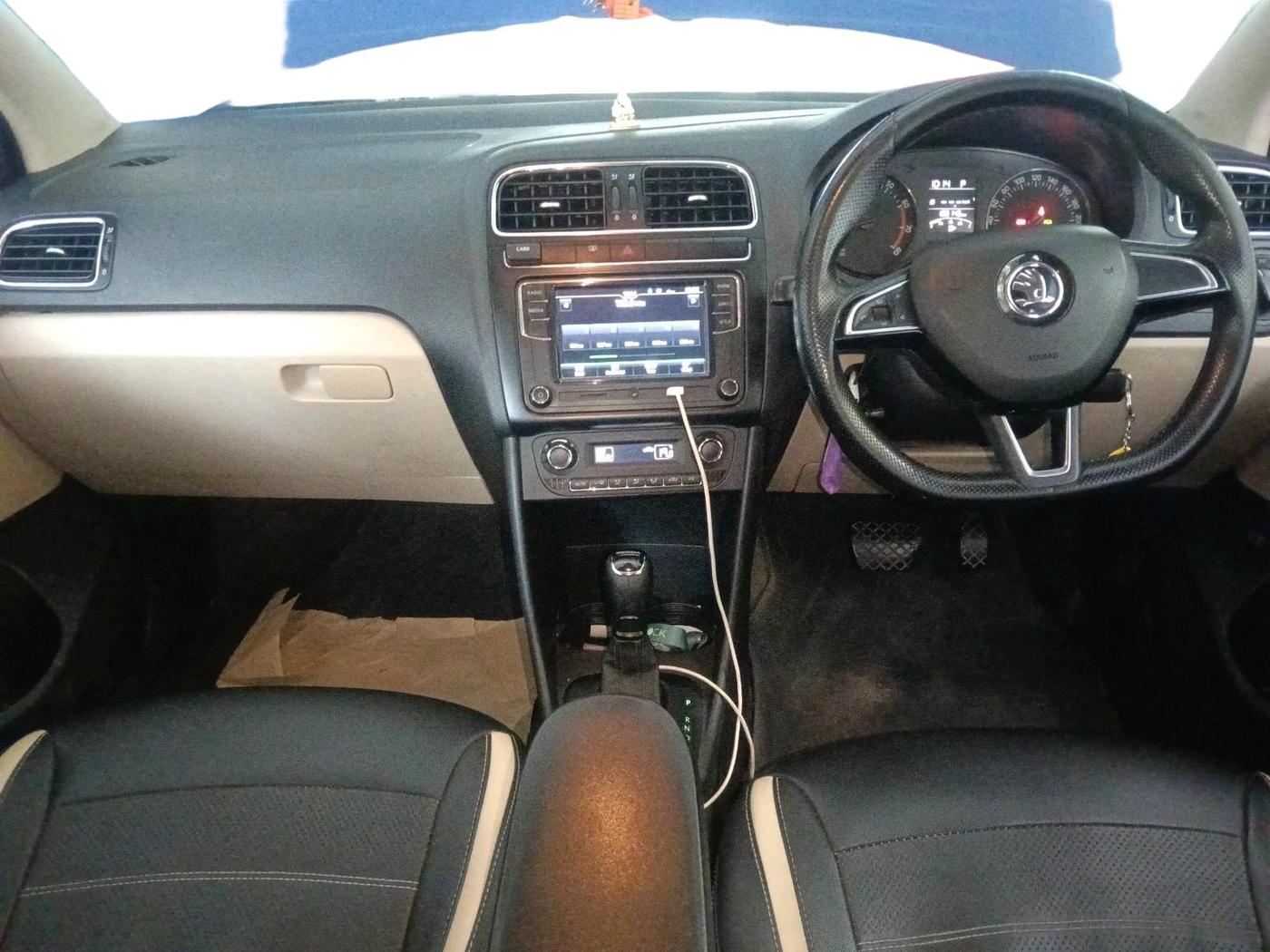 2019 Skoda Rapid AMBITION 1.6 MPI AT, Petrol, Automatic, 1,28,146 km, interior