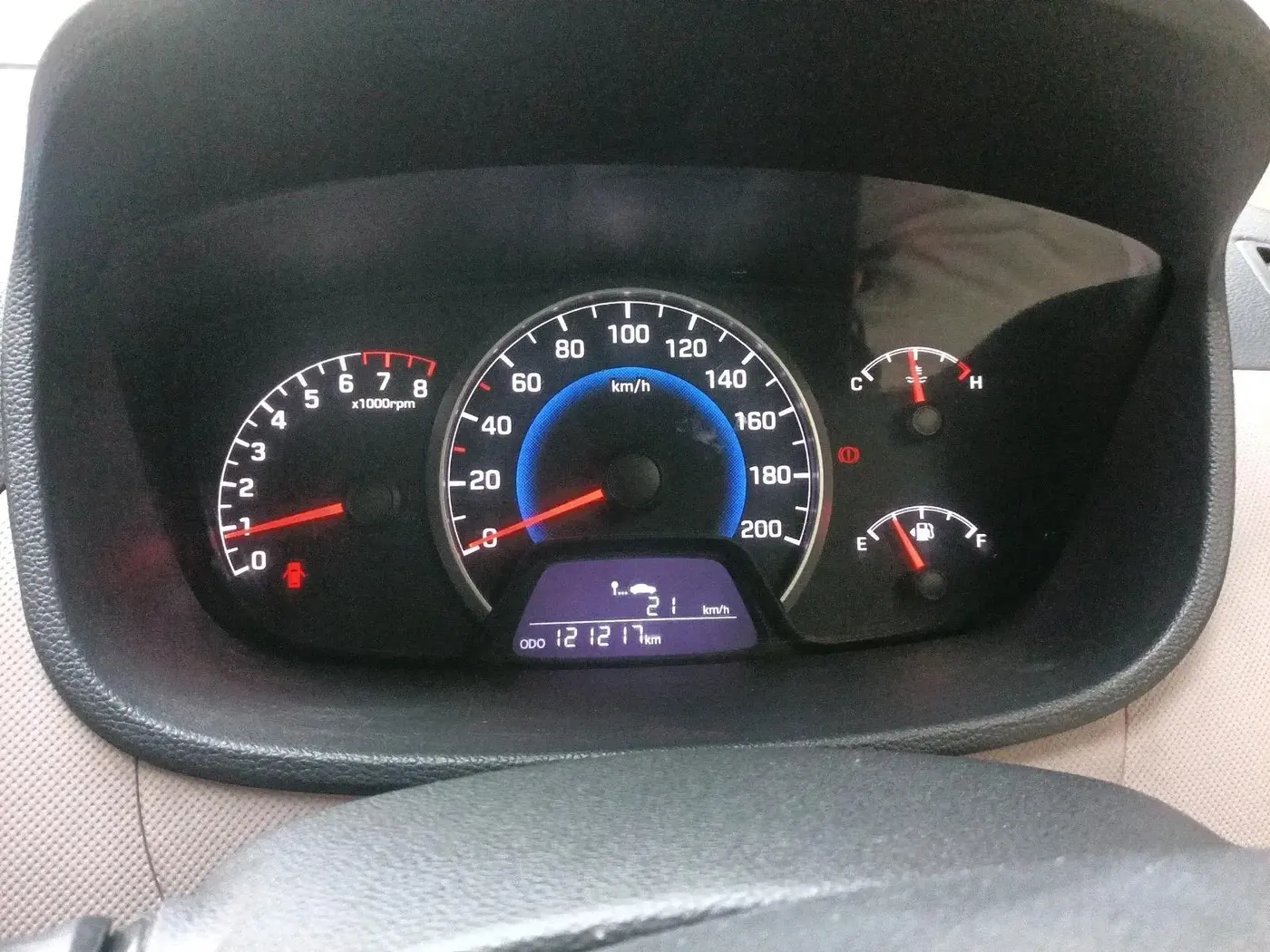 2014 Hyundai Grand i10 MAGNA 1.2 KAPPA VTVT, Petrol, Manual, 1,23,456 km, interior