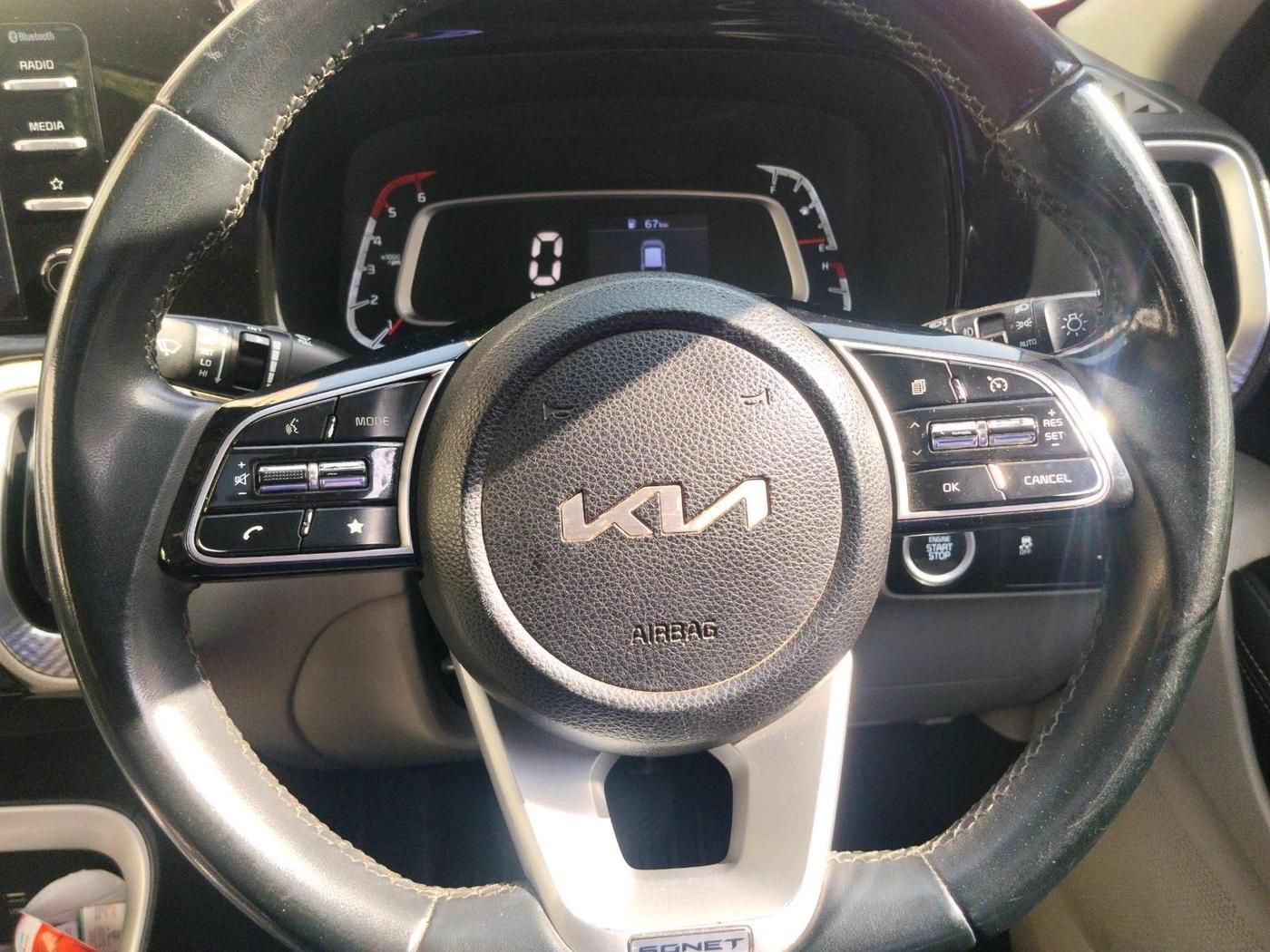 2021 KIA SONET HTX 1.5, Diesel, Manual, 1,04,669 km, interior