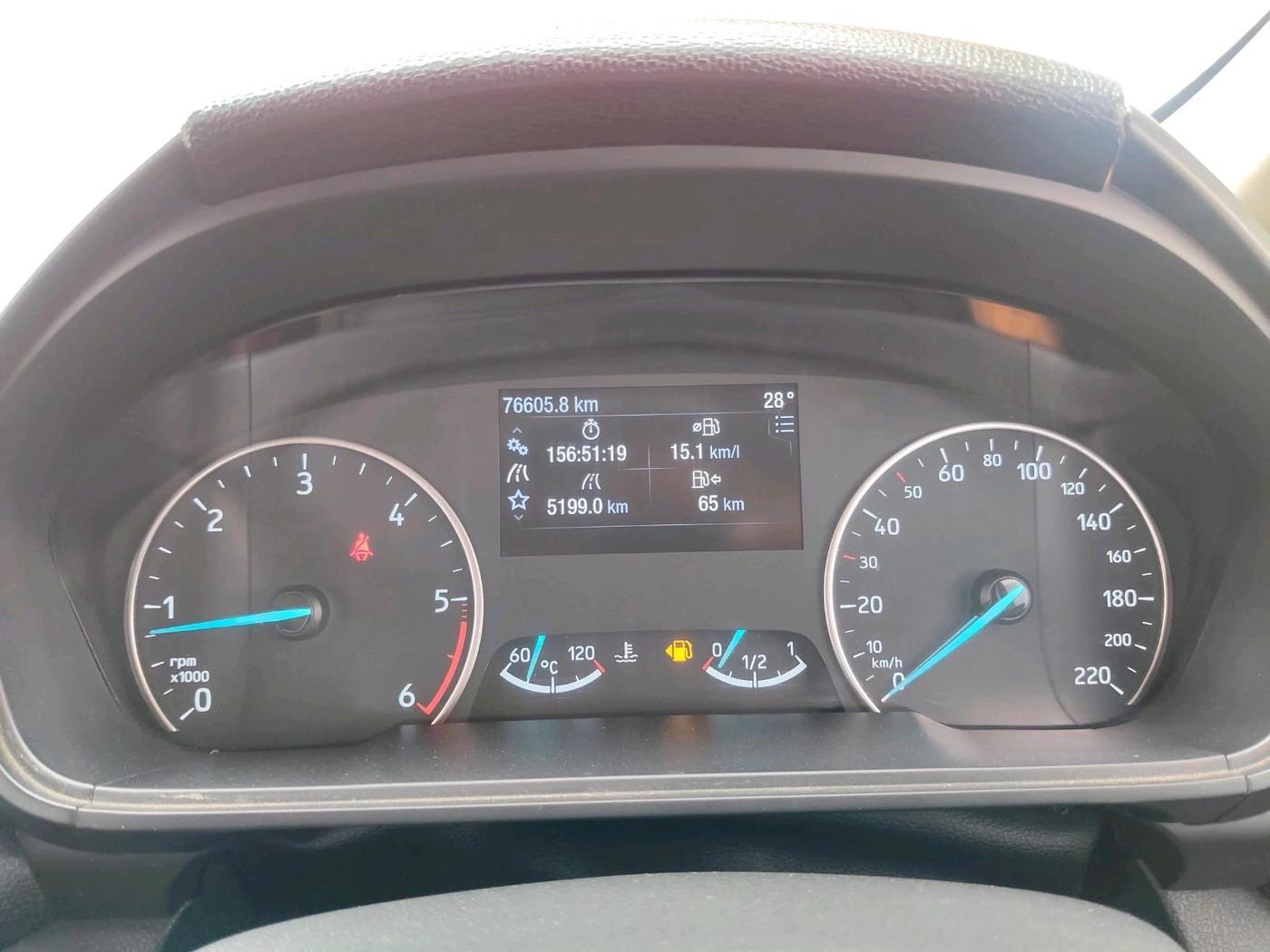2019 Ford Ecosport TITANIUM 1.5L SPORTS(SUNROOF) DIESEL, Diesel, Manual, 76,605 km, interior