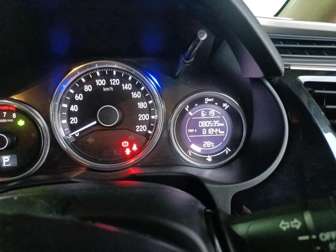 2017 Honda City 1.5L I-VTE V CVT, Petrol, Automatic, 80,535 km, interior