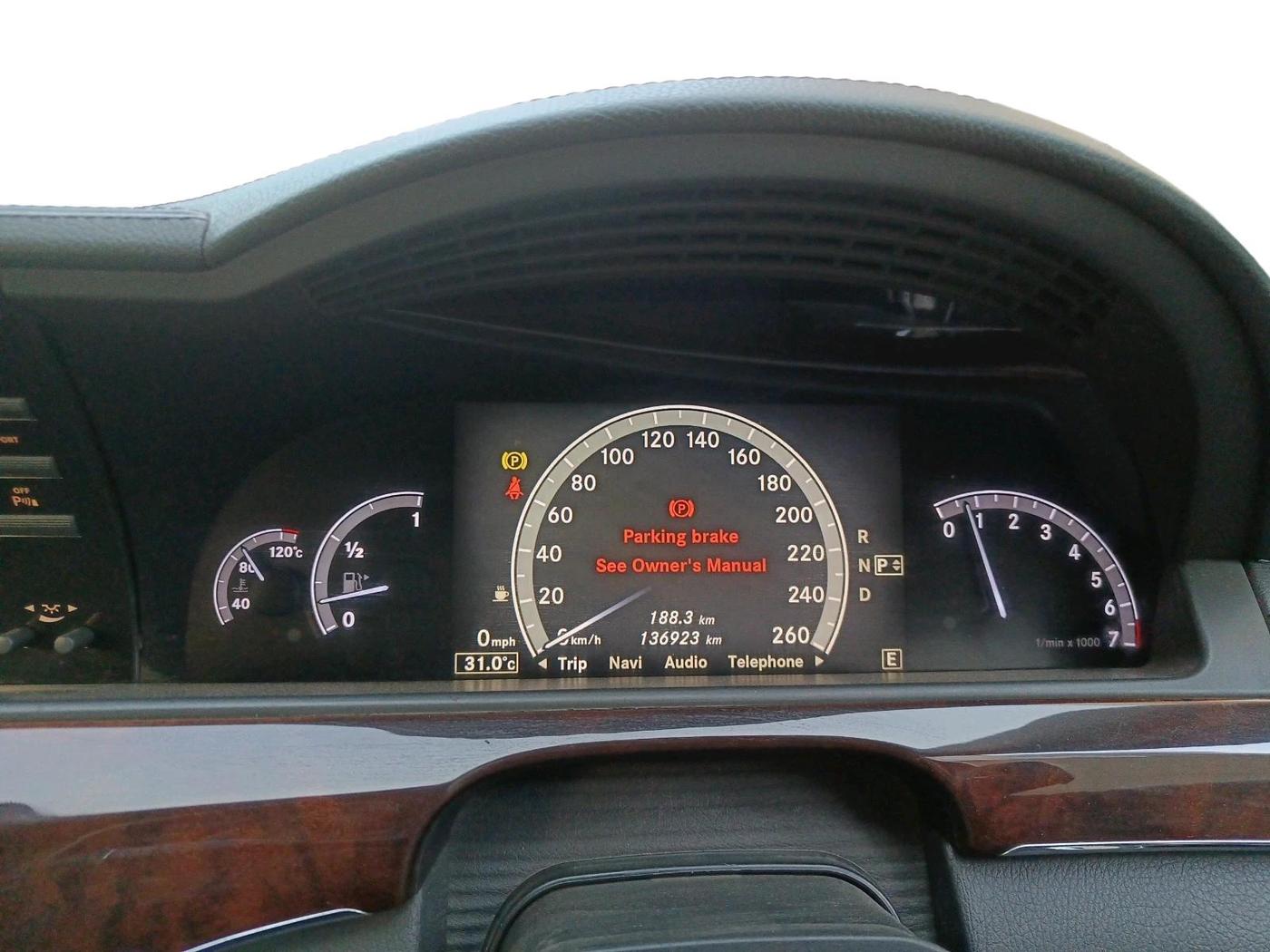 2013 Mercedes Benz S Class 500L, Petrol, Automatic, 1,36,923 km, interior