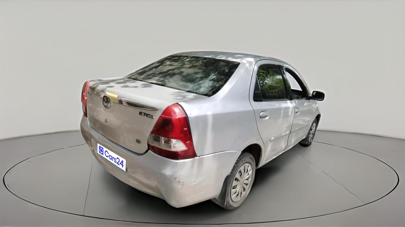 2012 Toyota Etios G, Petrol, Manual, 1,00,859 km, exterior