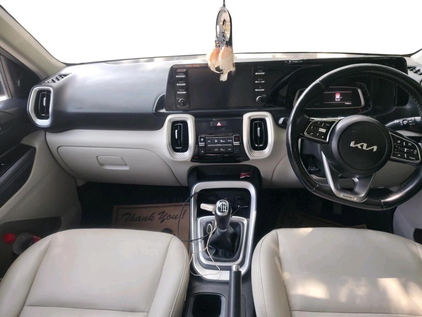 2022 KIA SONET HTX 1.5, Diesel, Manual, 74,170 km, interior