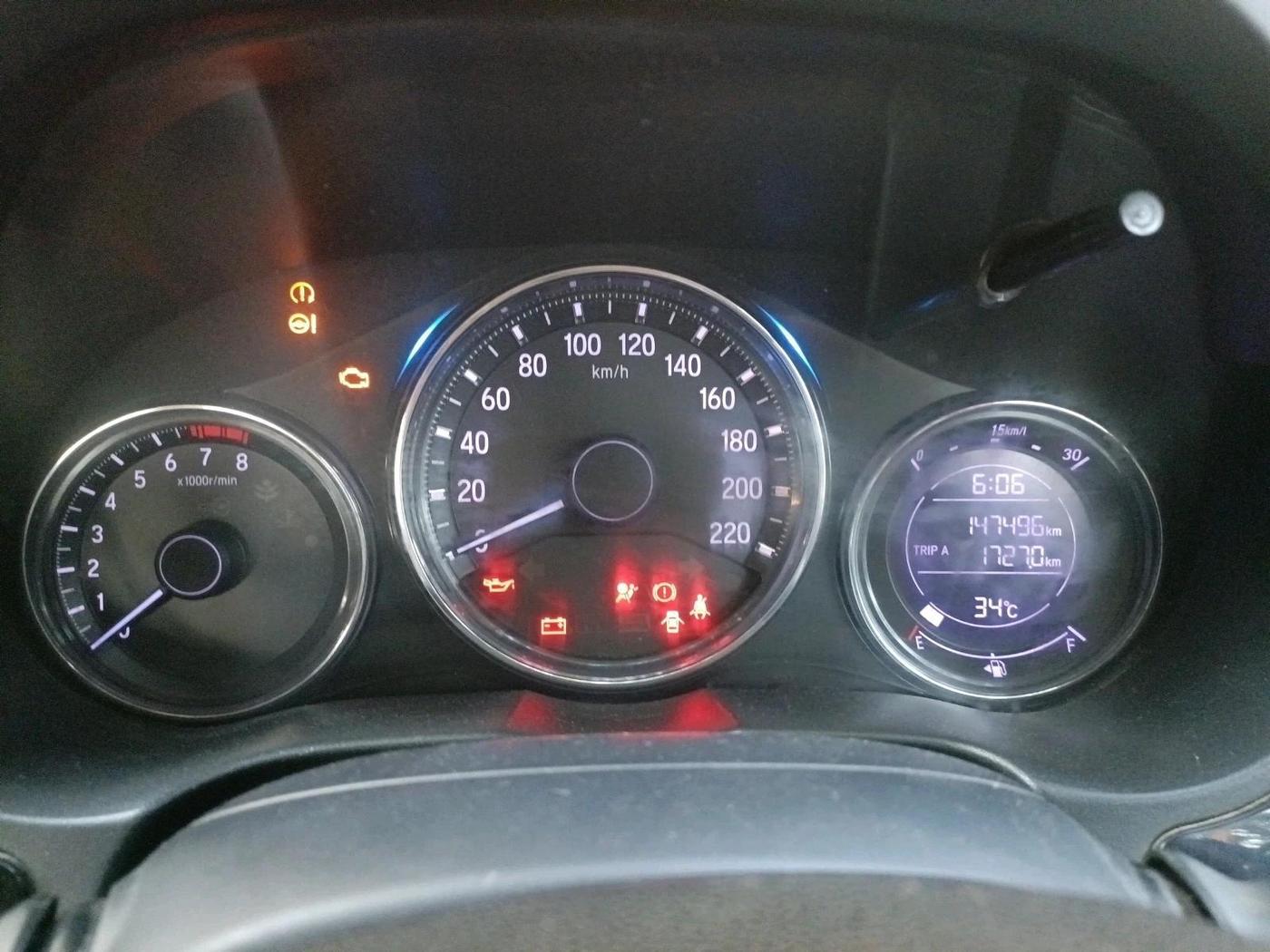 2019 Honda City 1.5L I-VTEC V MT, CNG, Manual, 1,47,496 km, interior