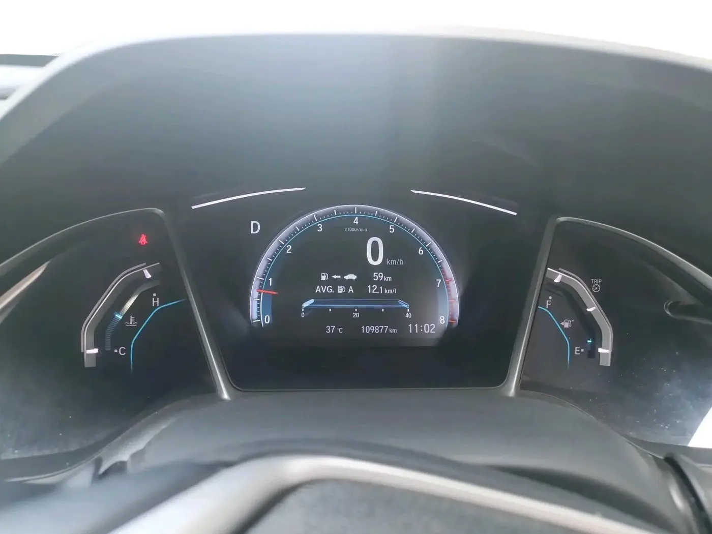 2019 Honda Civic 1.8L I-VTEC ZX CVT, Petrol, Automatic, 1,09,877 km, interior