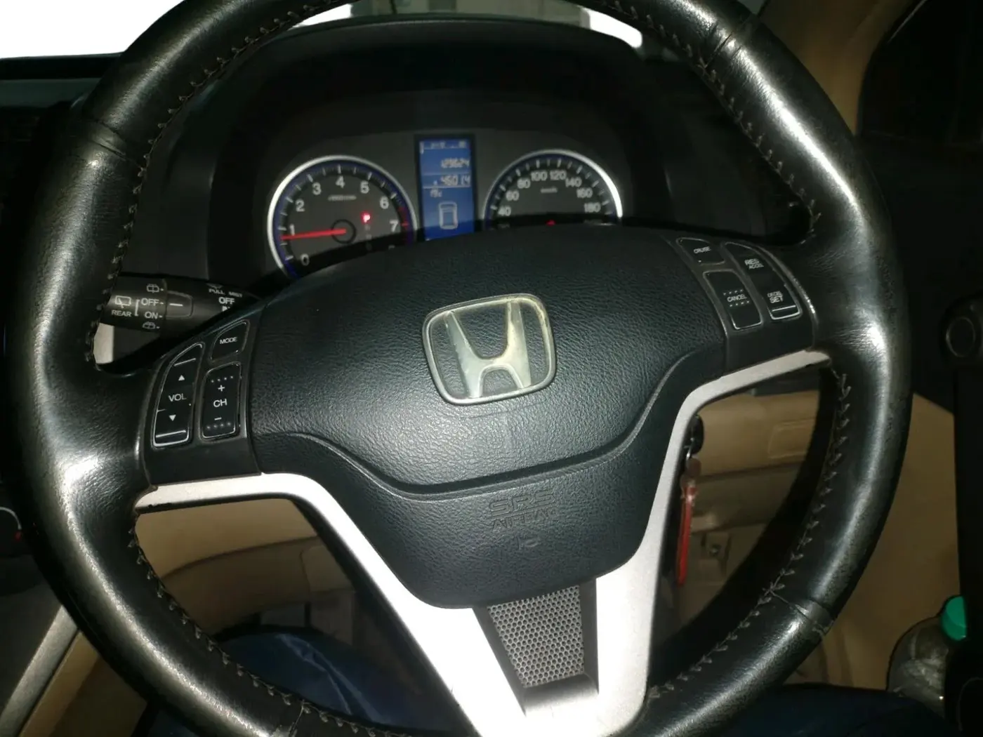 2011 Honda CRV 2.4L 2WD MT, Petrol, Manual, 1,29,624 km, interior