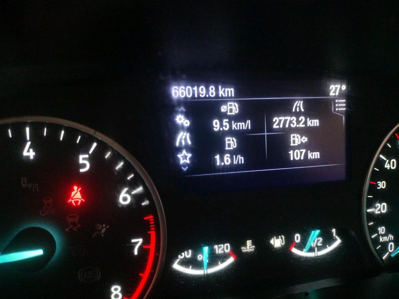 2019 Ford Ecosport TITANIUM 1.5L PETROL, Petrol, Manual, 66,019 km, interior