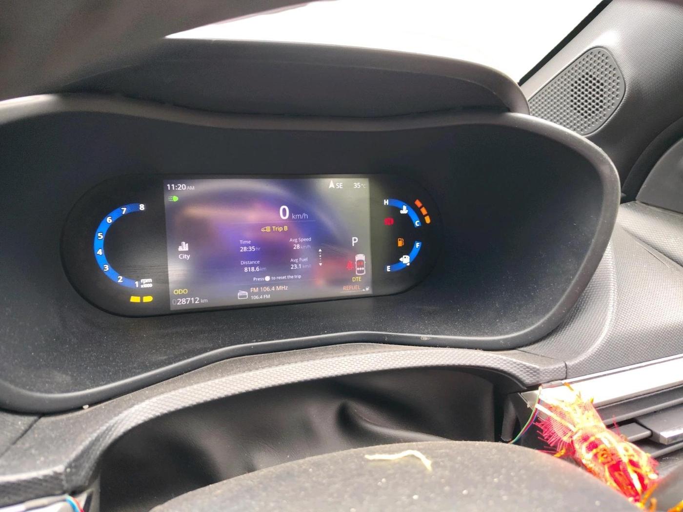 2024 Tata NEXON Creative Plus S 1.2 Revotron 7DCA Dark Edition, Petrol, Automatic, 28,712 km, interior