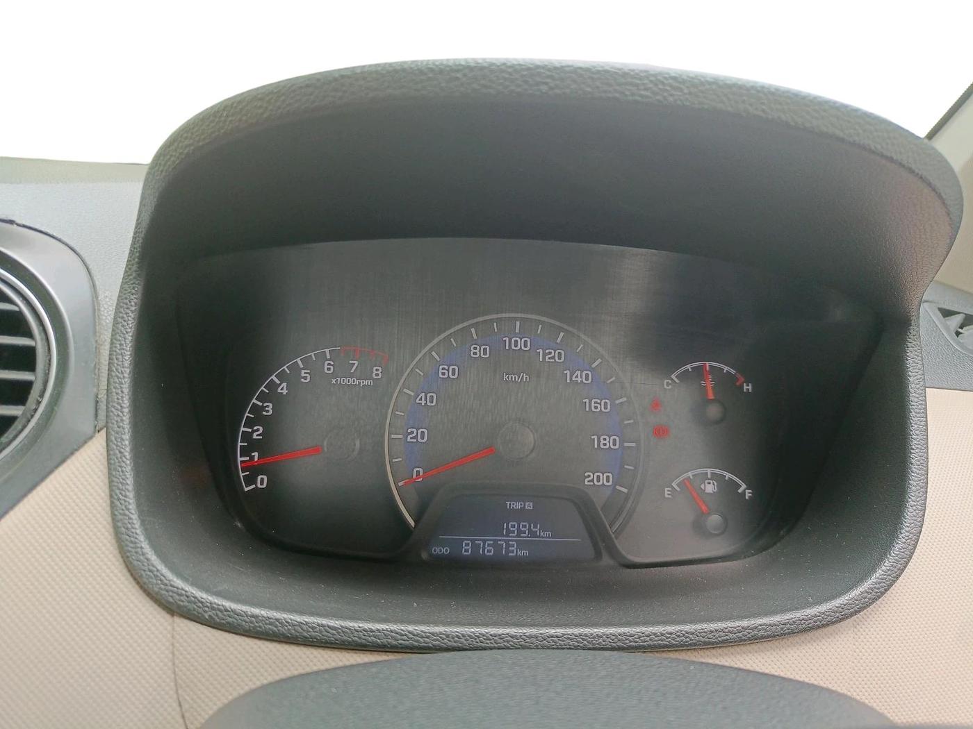 2016 Hyundai Xcent BASE 1.2, CNG, Manual, 87,673 km, interior
