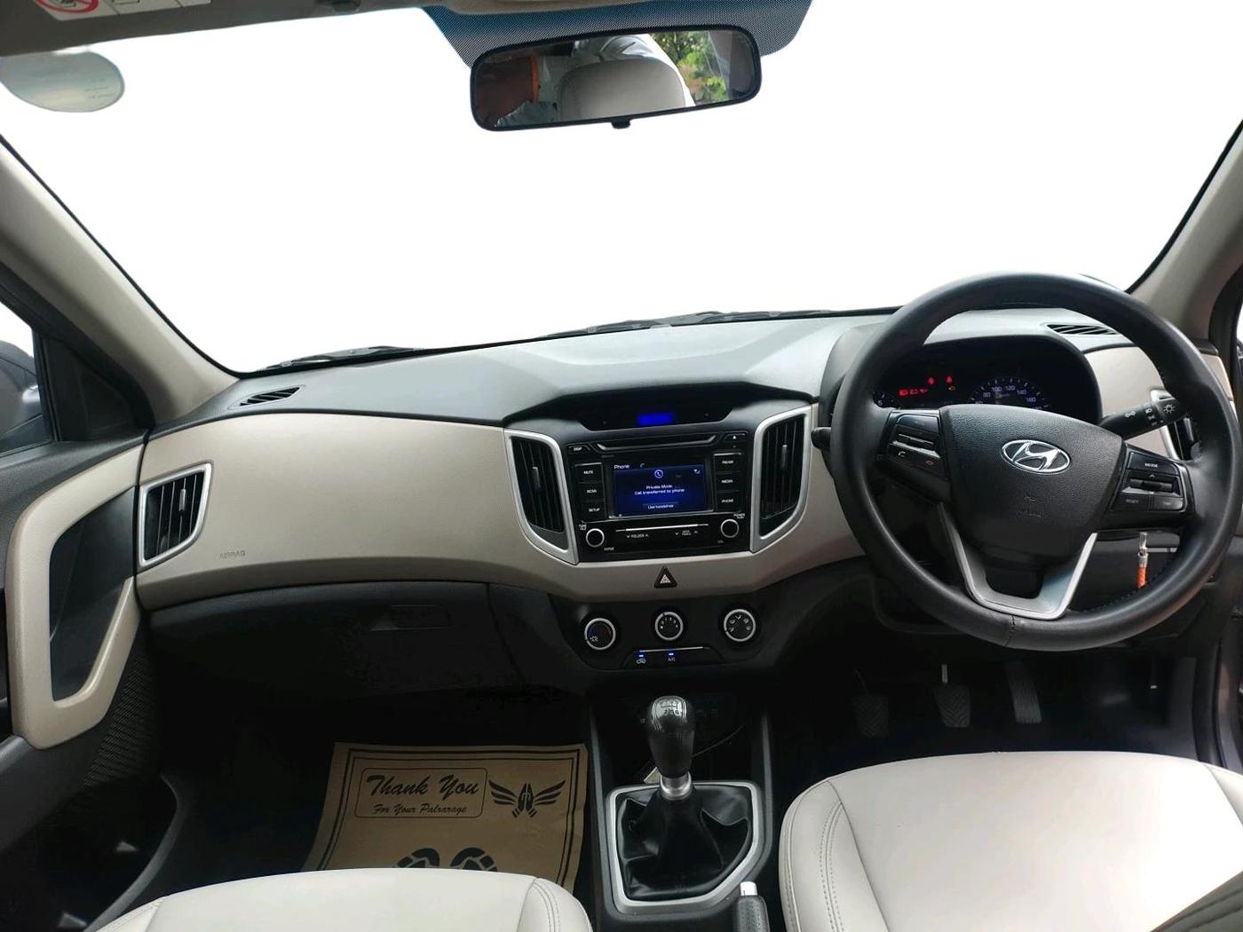 2017 Hyundai Creta E 1.6 PETROL, Petrol, Manual, 99,998 km, interior