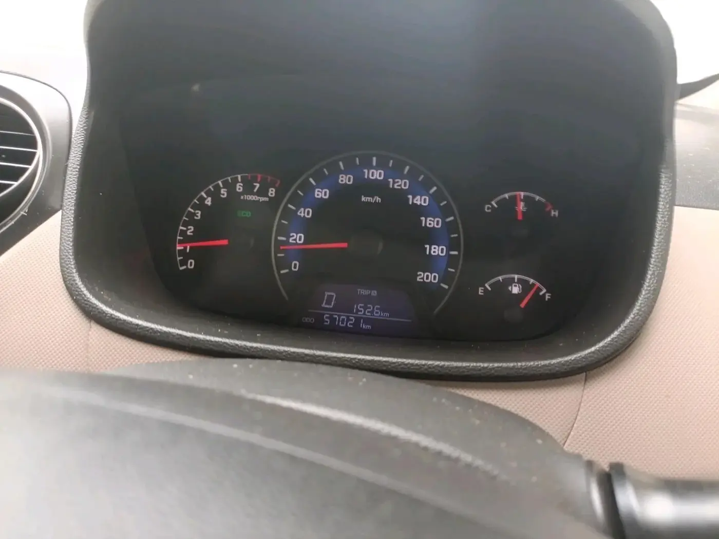 2014 Hyundai Xcent S AT 1.2 (O), Petrol, Automatic, 97,021 km, interior