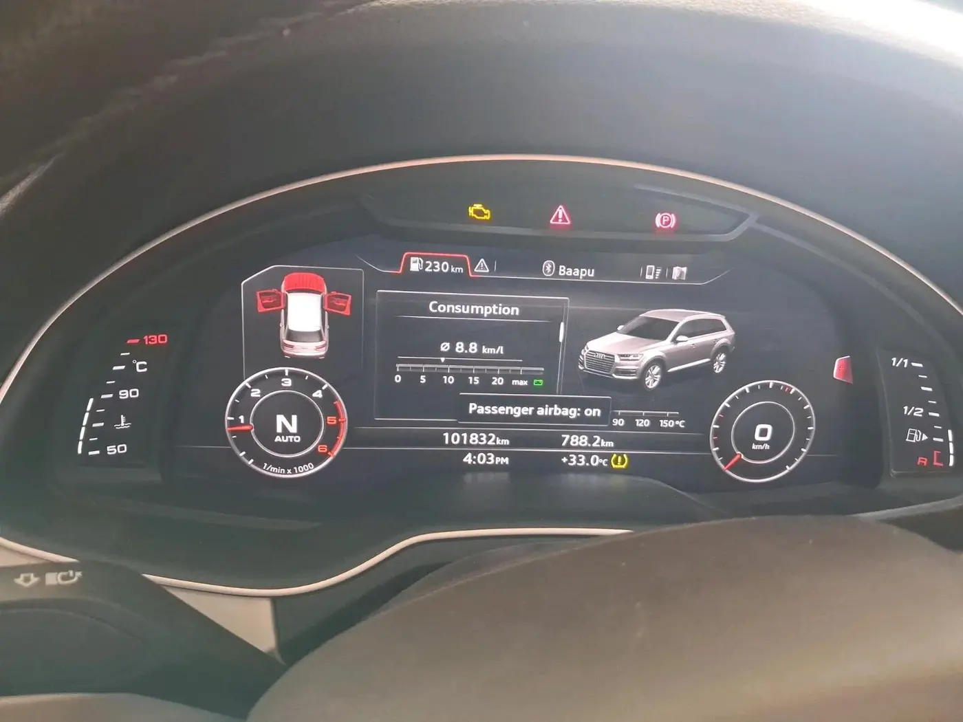 2019 Audi Q7 45 TDI QUATTRO PREMIUM PLUS, Diesel, Automatic, 1,01,833 km, interior
