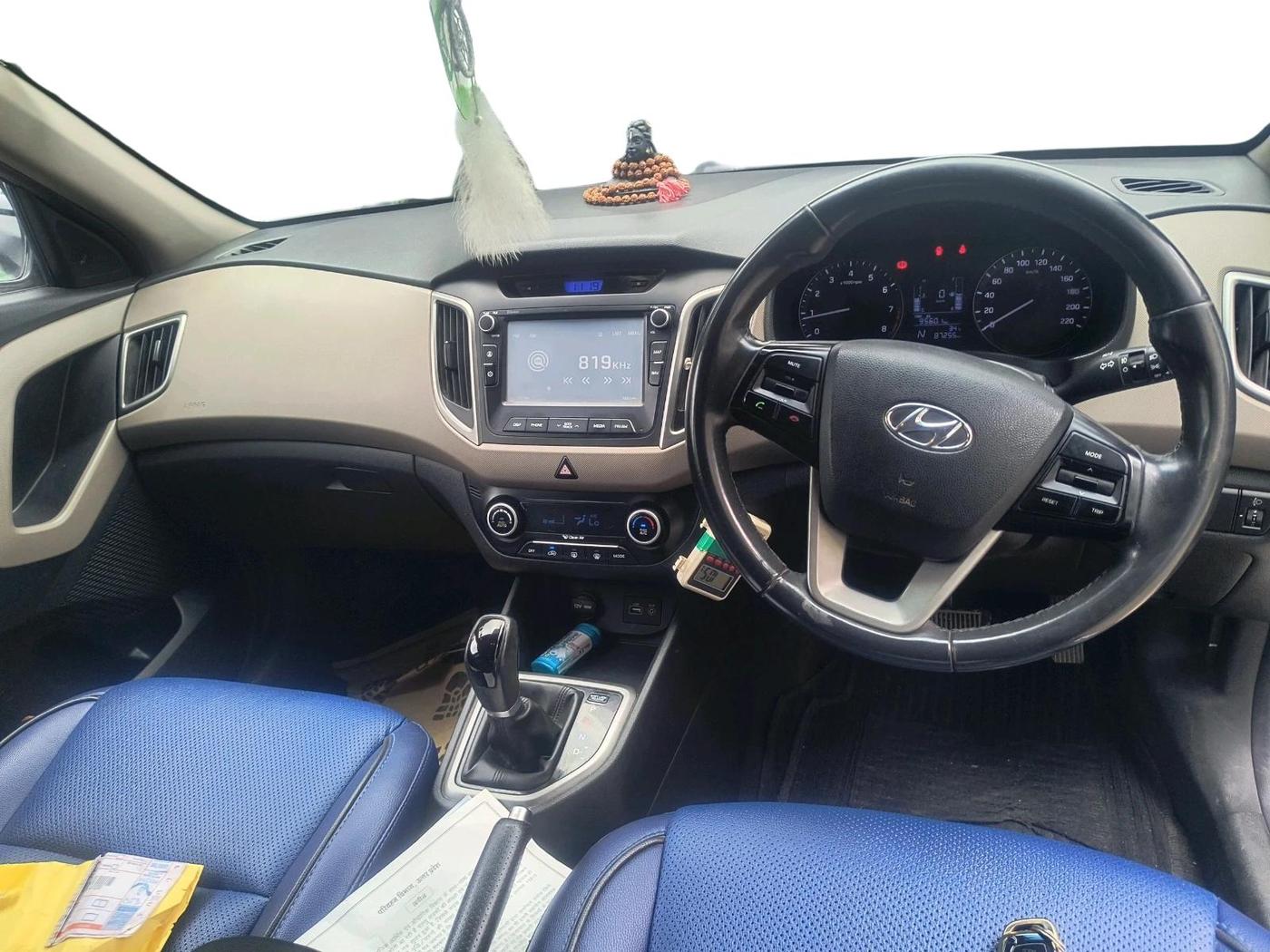 2016 Hyundai Creta SX PLUS AT 1.6 PETROL, Petrol, Automatic, 87,256 km, interior