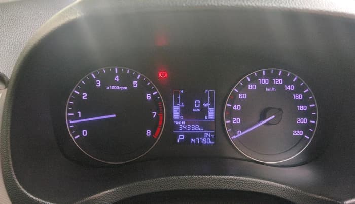 2017 Hyundai Creta SX PLUS AT 1.6 PETROL, Petrol, Automatic, 1,47,790 km, interior