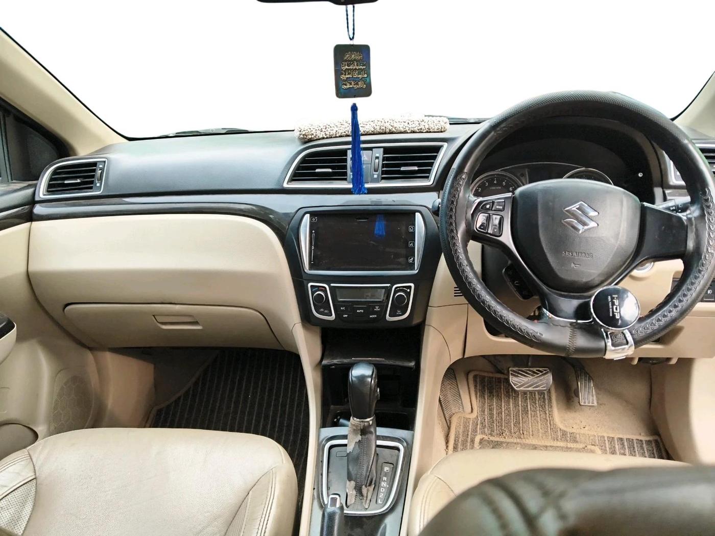 2017 Maruti Ciaz ALPHA  AT 1.4  PETROL, Petrol, Automatic, 1,45,783 km, interior