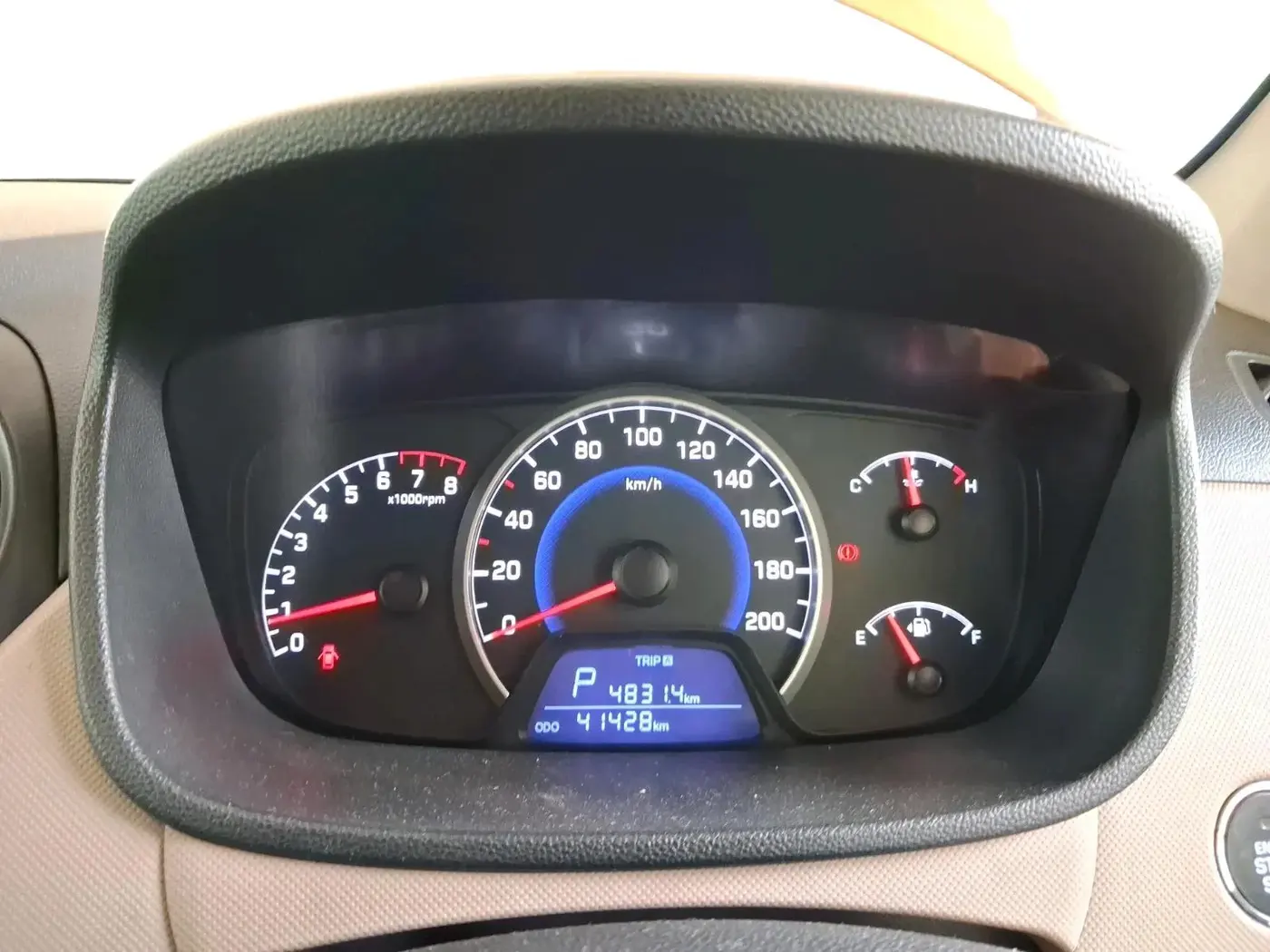 2016 Hyundai Grand i10 ASTA (O) AT 1.2 KAPPA VTVT, Petrol, Automatic, 41,428 km, interior