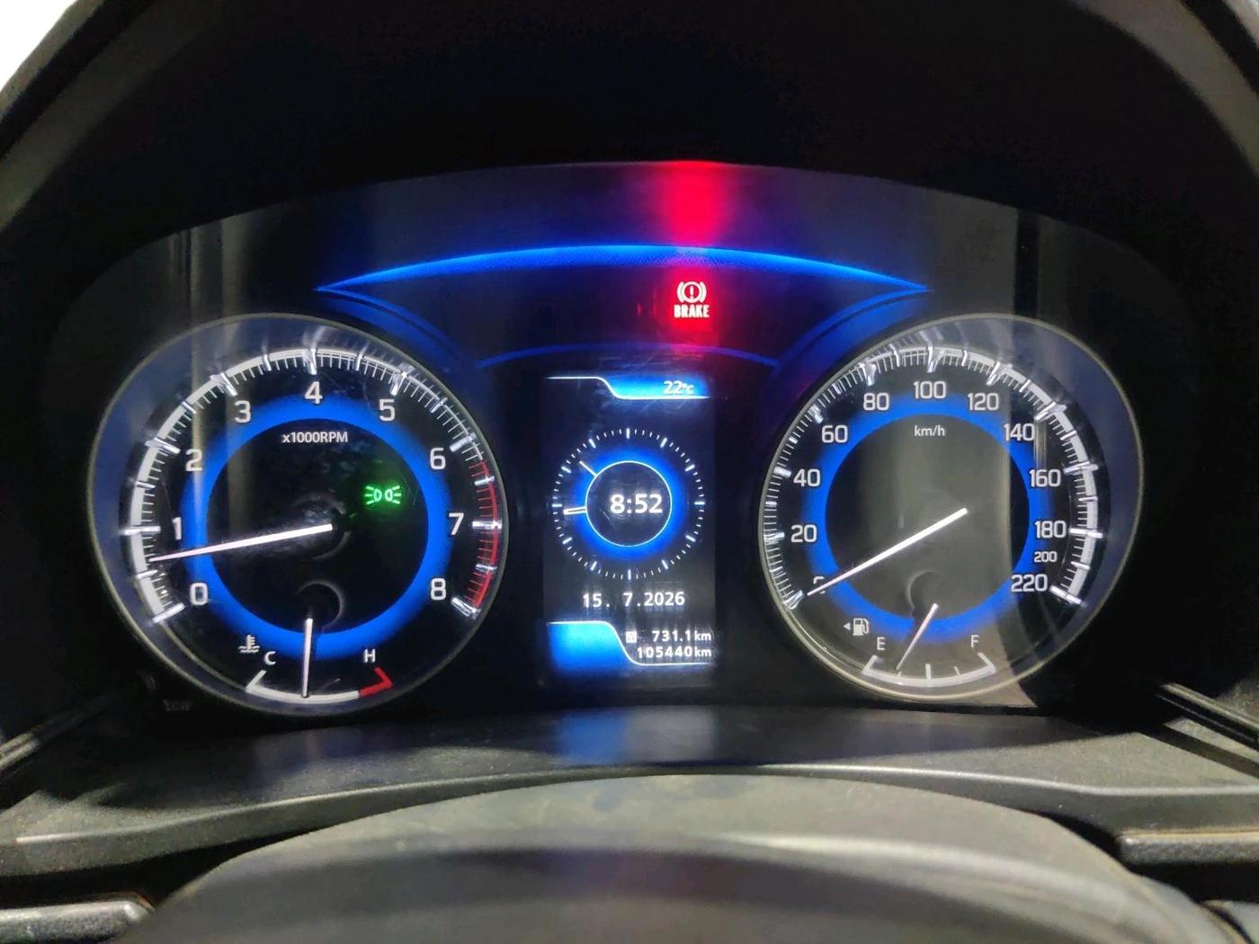 2019 Toyota Glanza V, Petrol, Manual, 1,05,440 km, interior