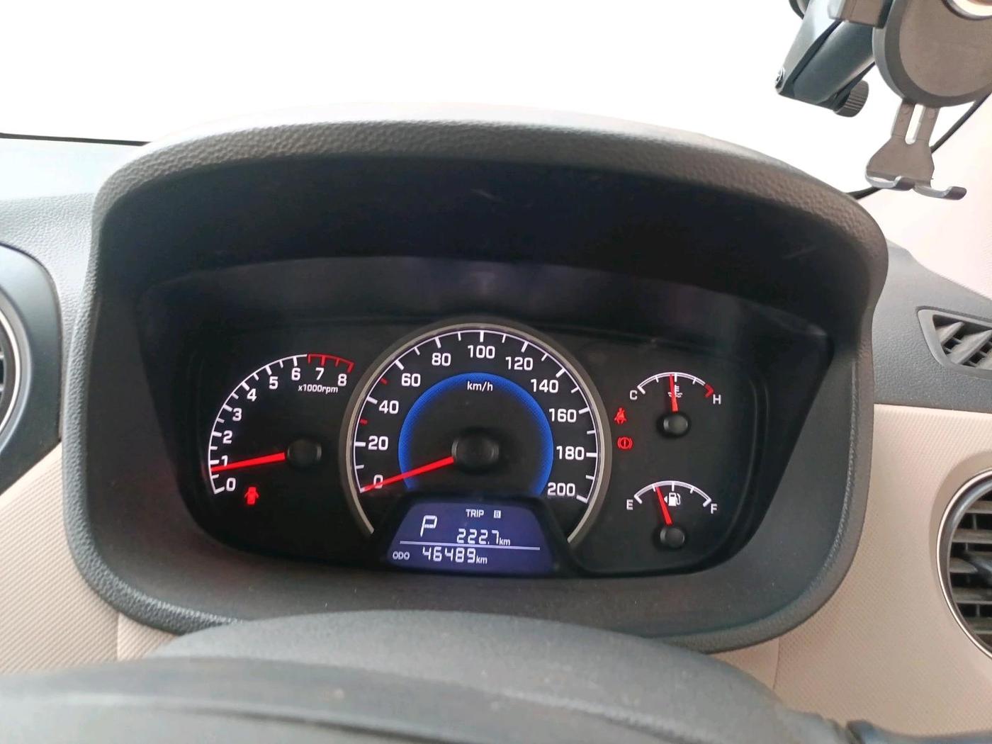2017 Hyundai Grand i10 SPORTZ (O) AT 1.2 KAPPA VTVT, Petrol, Automatic, 46,489 km, interior