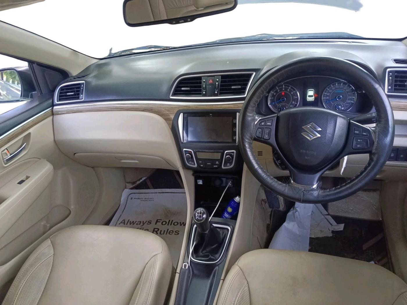 2019 Maruti Ciaz ALPHA 1.5 SHVS PETROL, Petrol, Manual, 63,417 km, interior