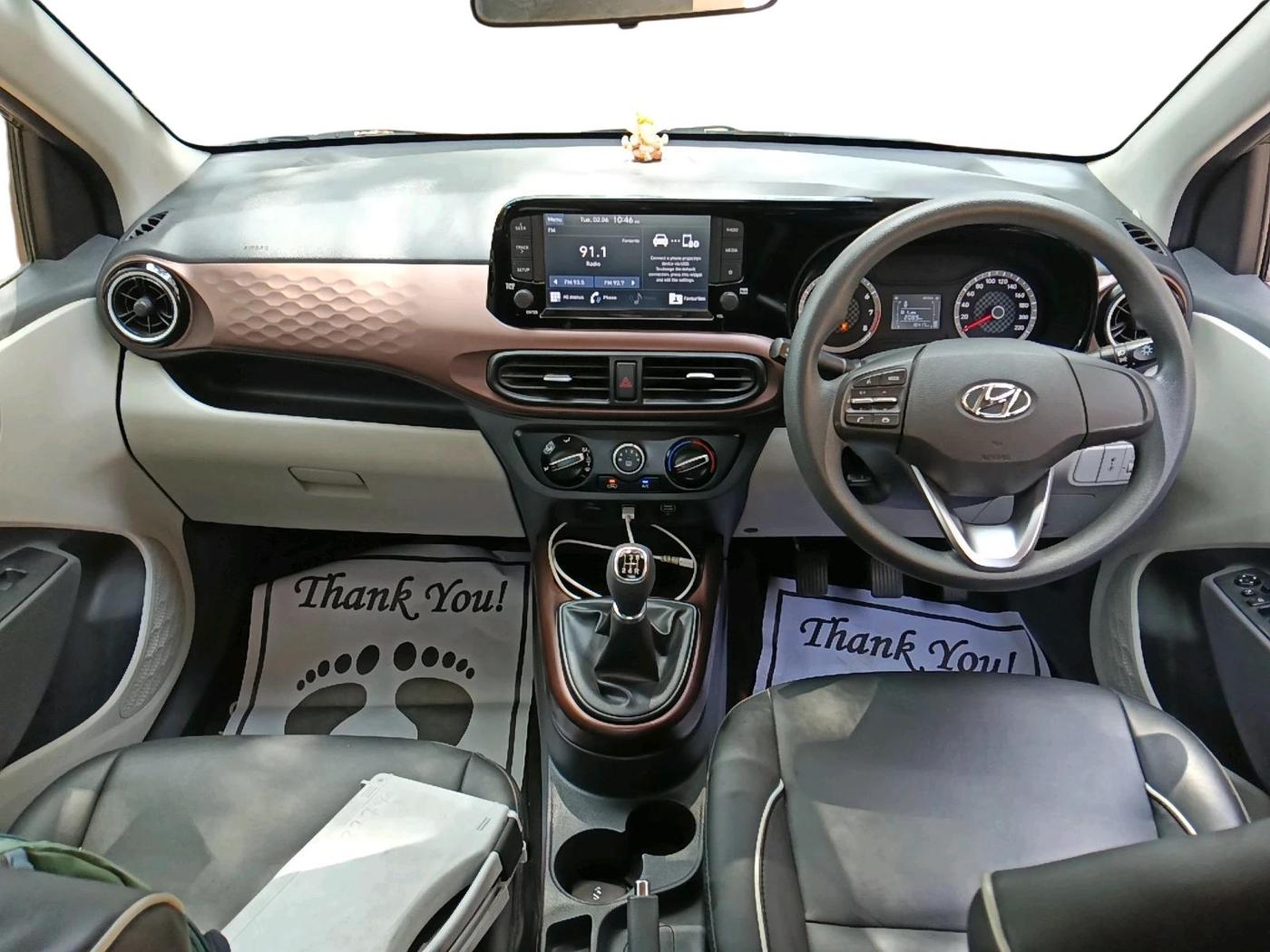 2022 Hyundai AURA SX 1.2 CNG, CNG, Manual, 16,418 km, interior