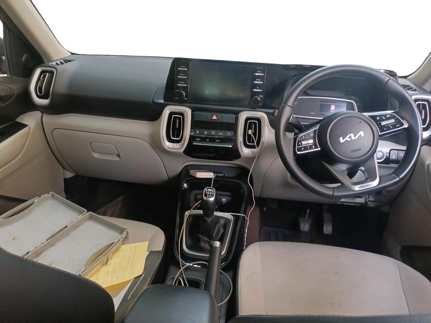2024 KIA SONET HTX 1.0 TURBO PETROL IMT, Petrol, Manual, 36,566 km, interior