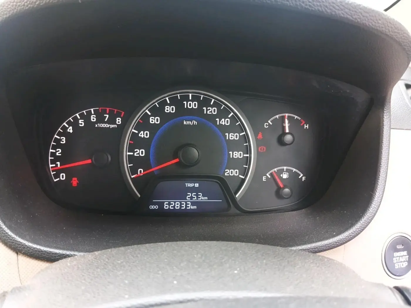 2014 Hyundai Grand i10 ASTA 1.2 KAPPA VTVT, Petrol, Manual, 62,833 km, interior