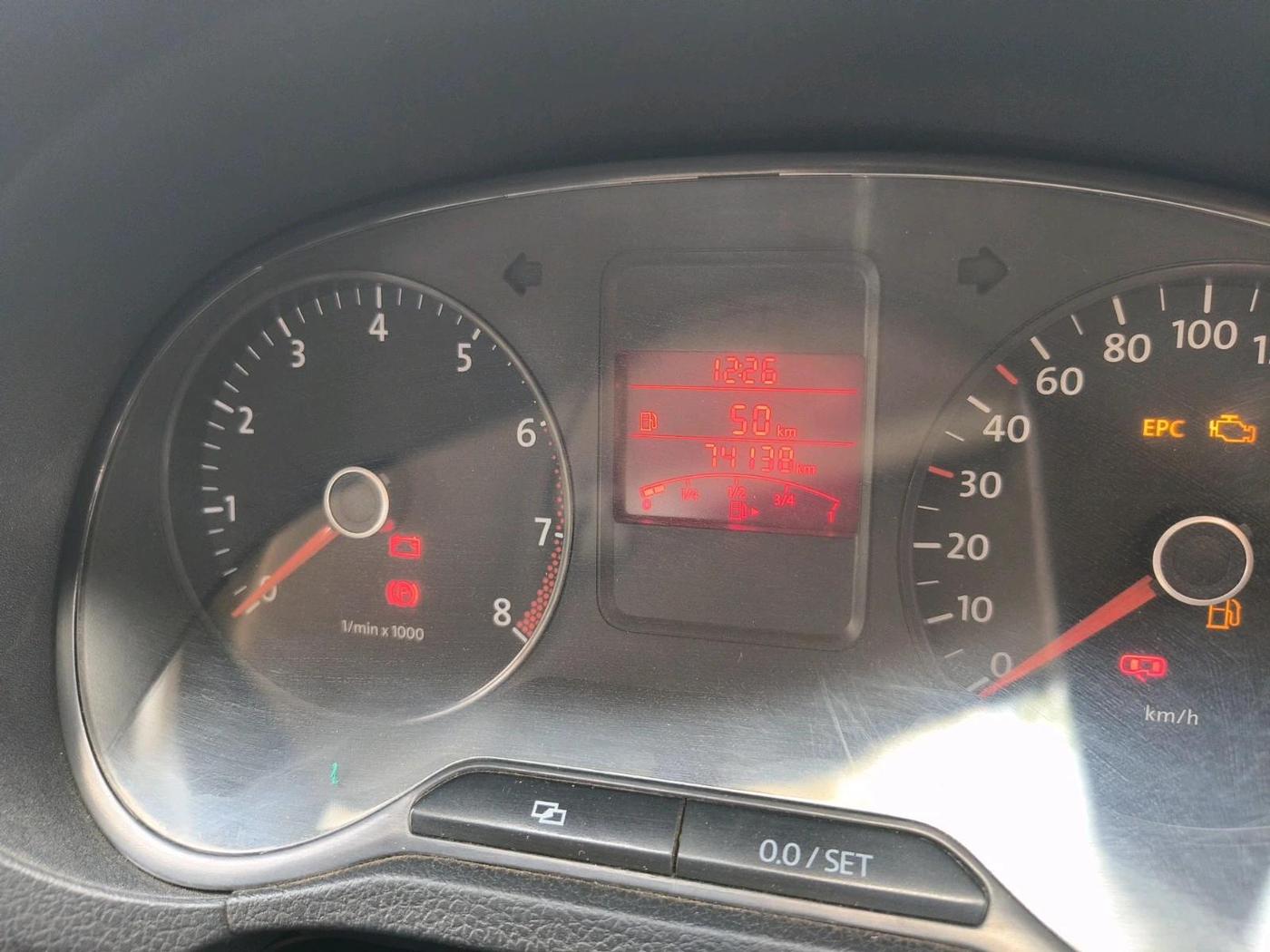 2012 Volkswagen Polo TRENDLINE 1.2L PETROL, Petrol, Manual, 74,138 km, interior