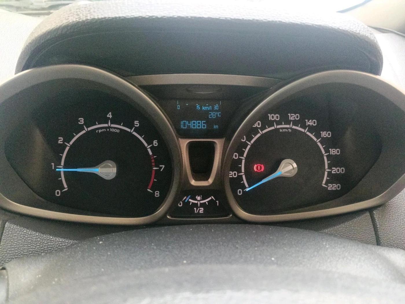2013 Ford Ecosport TITANIUM 1.5L PETROL, Petrol, Manual, 1,04,886 km, interior